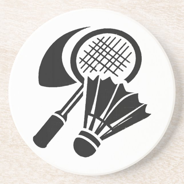 Posavasos Ideas de regalos de bádminton (Frente)
