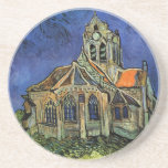 Posavasos Iglesia de Auvers-sur-Oise por Vincent van Gogh<br><div class="desc">Iglesia en Auvers por Vincent van Gogh es una pintura arquitectónica vintage de arte fino post impresionismo. Vista exterior de una iglesia con vidrieras y una figura que camina hacia la Capilla a lo largo de un camino de adoquines. Sobre el artista: Vincent Willem van Gogh (1853-1890) fue uno de...</div>