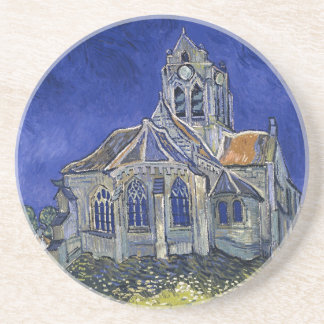 Posavasos Iglesia en Auvers por Van Gogh Painting Art