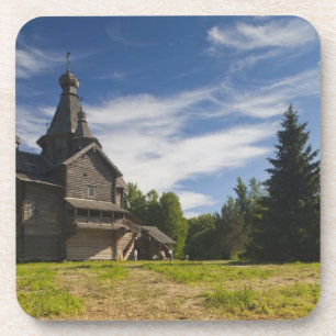 Posavasos Iglesia ortodoxa rusa de madera tradicional