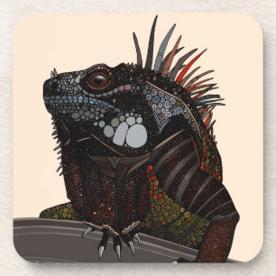 Posavasos iguana ecru