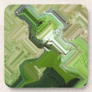 Posavasos Iguana verde