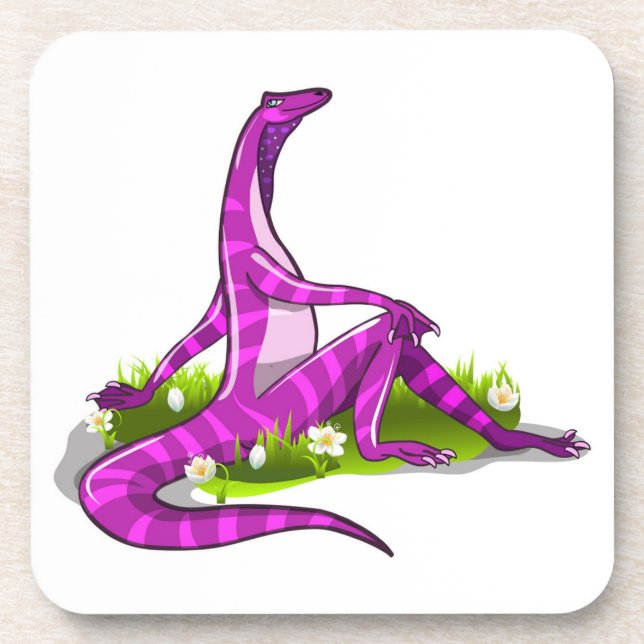 Posavasos Iguanodon Mostrando Su Belleza Natural. (Frente)