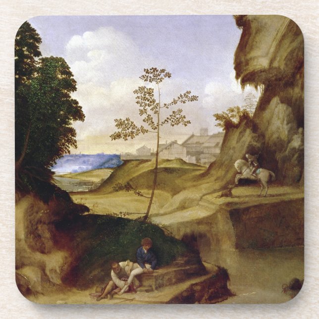 Posavasos IL Tramonto (la puesta del sol) (aceite en lona) (Frente)