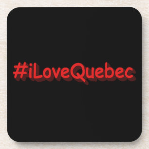 Posavasos "#iLoveQuebec " Diseño bonito. ¡Hazte con una en Z
