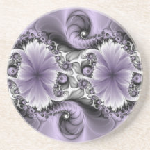 Ilusión de Lila Arte Floral Abstracto Fractal Fant