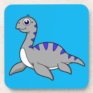 Posavasos Ilustracion Agradable De Un Monstruo De Loch Ness.