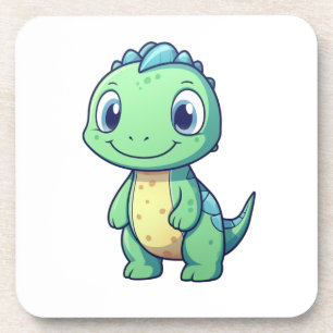 Posavasos ilustracion de dinosaurios personalizados