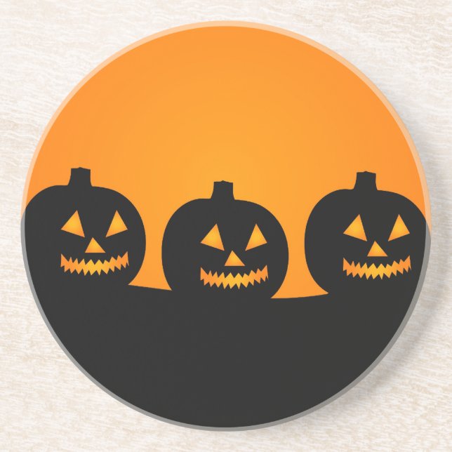 Posavasos Ilustracion de Halloween (Frente)