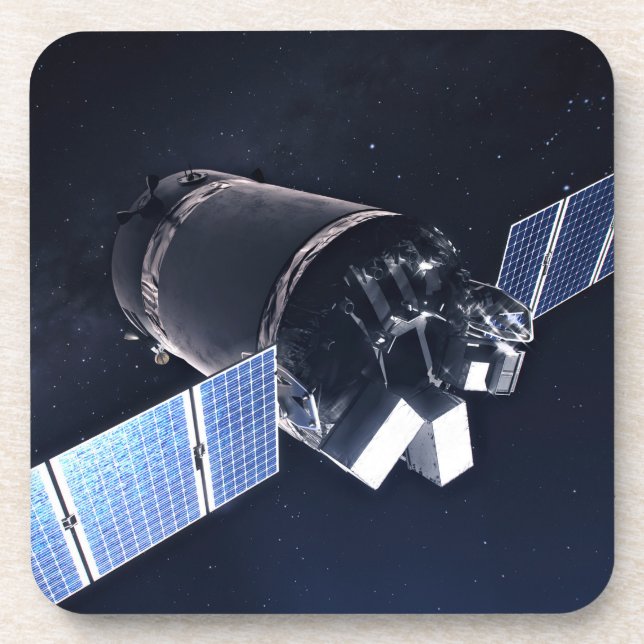 Posavasos Ilustracion De La nave Dragon Xl. (Frente)