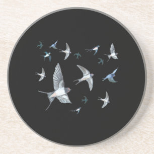 Posavasos Ilustracion de las aves tragables que vuelan