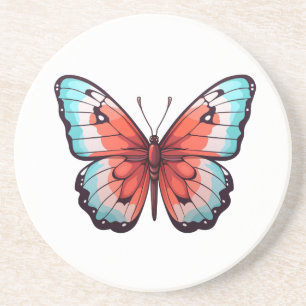 Posavasos ilustracion de mariposa personalizado