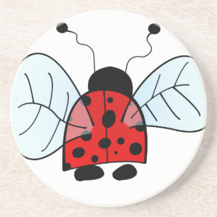 Posavasos Ilustración de Mariquita Adorable