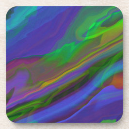 Posavasos Ilustración de mármol abstracto Colorida y linda