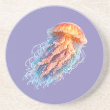Ilustración de Medusa Oceánica Fantasía Elegante