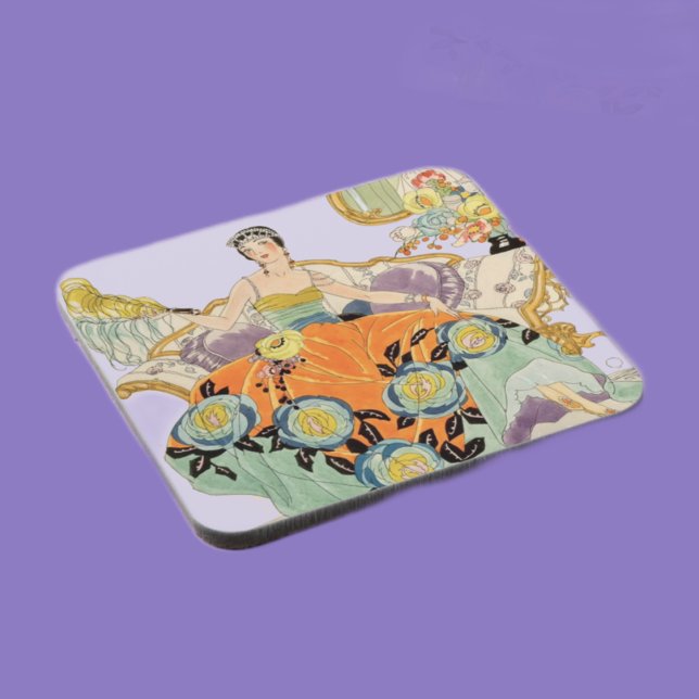 Posavasos Ilustración de moda Art Déco vintage elegante  (Subido por el creador)