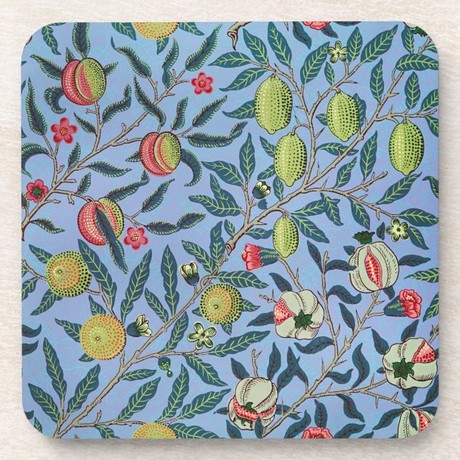 Posavasos Ilustracion de ornamento de pomegranato de frutas  (Frente)