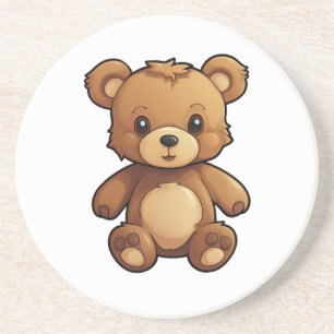 Posavasos ilustracion de oso personalizado