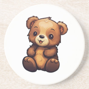 Posavasos ilustracion de oso personalizado