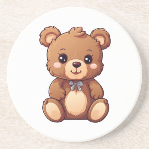 Posavasos ilustracion de oso personalizado