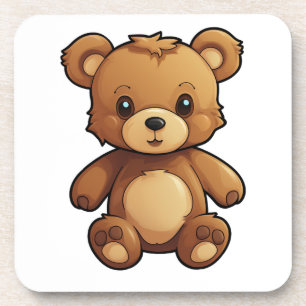 Posavasos ilustracion de oso personalizado