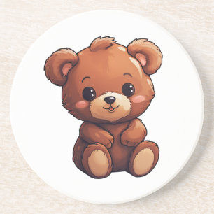 Posavasos ilustracion de oso personalizado