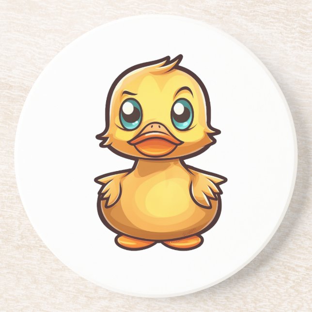 Posavasos ilustracion de pato personalizado (Frente)