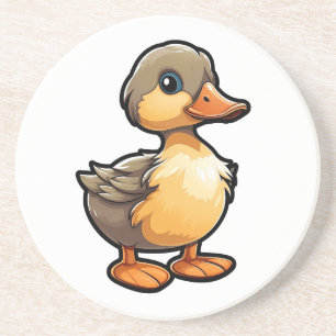 Posavasos ilustracion de pato personalizado