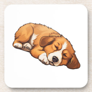 Posavasos Ilustracion de perro de dibujos animados