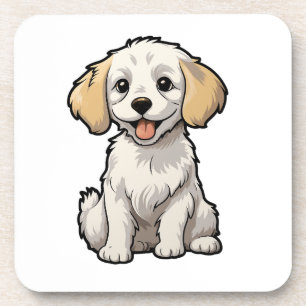 Posavasos Ilustracion de perro de dibujos animados
