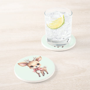 Posavasos Ilustracion de Personalizado de ciervos para bebés
