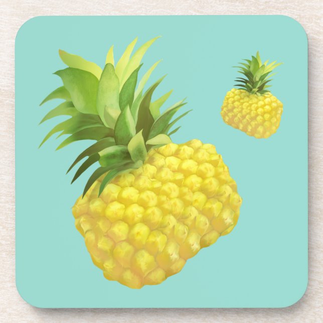Posavasos Ilustracion de piña (Frente)