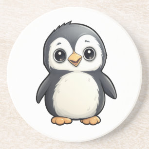Posavasos ilustracion de pingüino personalizado