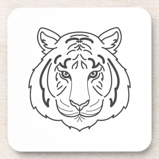 Posavasos Ilustracion de tigres (Frente)