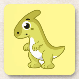 Posavasos Ilustracion De Un Dinosaurio Parasaurolophus.