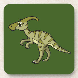 Posavasos Ilustracion De Un Dinosaurio Parasaurolophus. 3