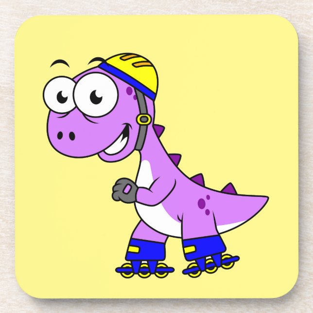 Posavasos Ilustracion De Un Rex Tirrannosaurus. (Frente)