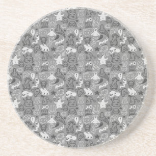Posavasos ilustracion del modelo de los doodles
