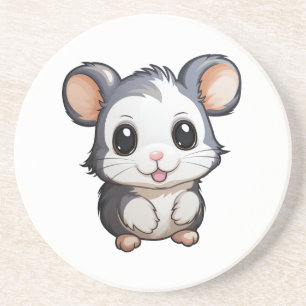 Posavasos ilustracion del ratón personalizado