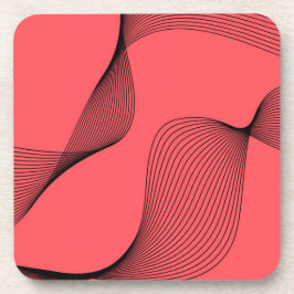 Posavasos Ilustracion moderno, elegante, moderno y ondulado