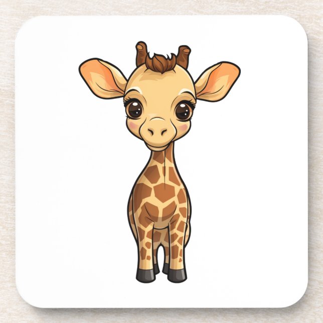 Posavasos ilustracion personalizado giraffe (Frente)