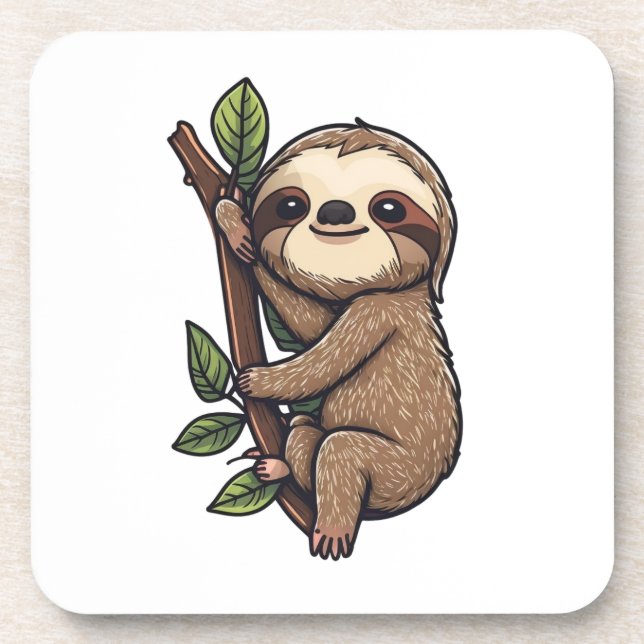 Posavasos Ilustracion personalizado Sloth (Frente)