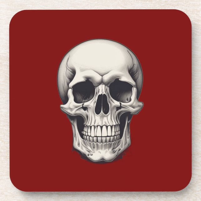 Posavasos Ilustracion Skull (Frente)