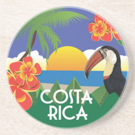 Posavasos Ilustraciones de estilo vintage de Costa Rica