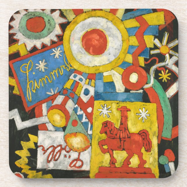 Posavasos Imagen de Marsden Hartley, expresionismo vintage (Frente)