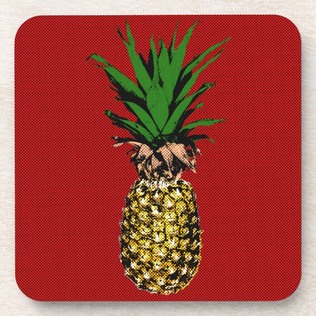 Posavasos Imagen de Pineapple Newsprint (Frente)