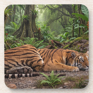 Posavasos Imagen de tigre real de la década de 1820 converti