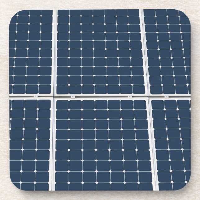Posavasos Imagen divertida de un panel de energía solar (Frente)