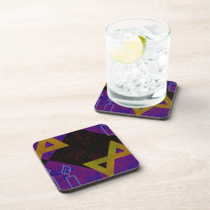 Posavasos Imagen temática de Hanukkah de SlipperyJoe's amari