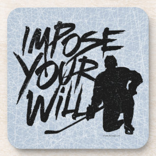 Posavasos Imponer su voluntad (hockey)